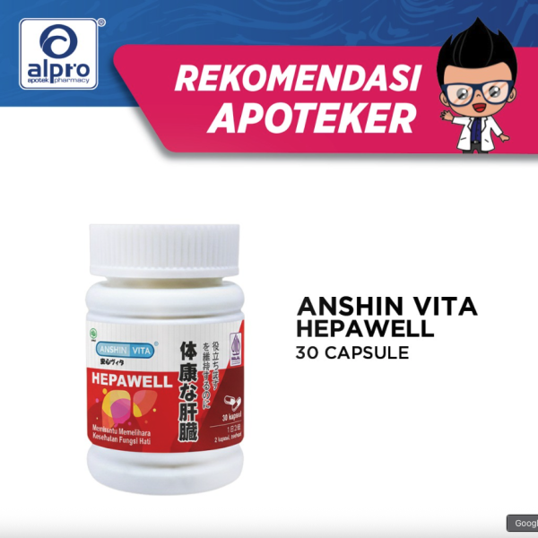 Anshin Vita Hepawell 30 Kapsul